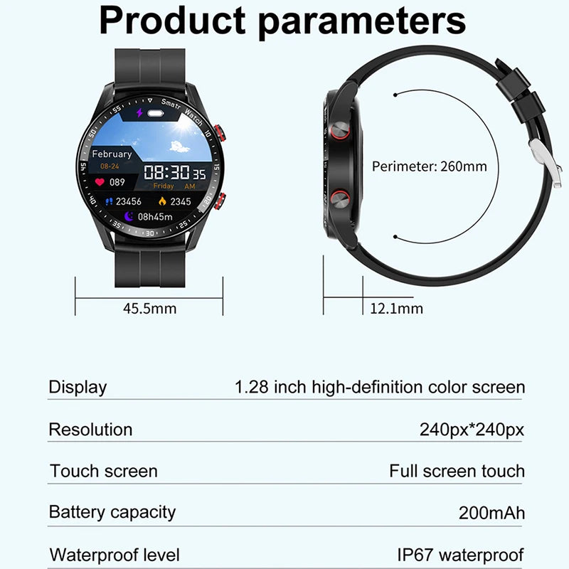 Smart watch (unisex) 
Bluetooth,calls,heath detector (o2 blood ,Heart rate,stress etc...)